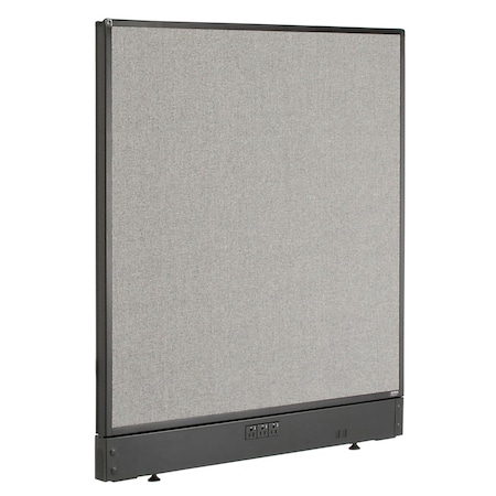 Interion By Global Industrial Interion Electric Office Partition Panel, 36-1/4inW x 46inH, Gray 240224EGY
